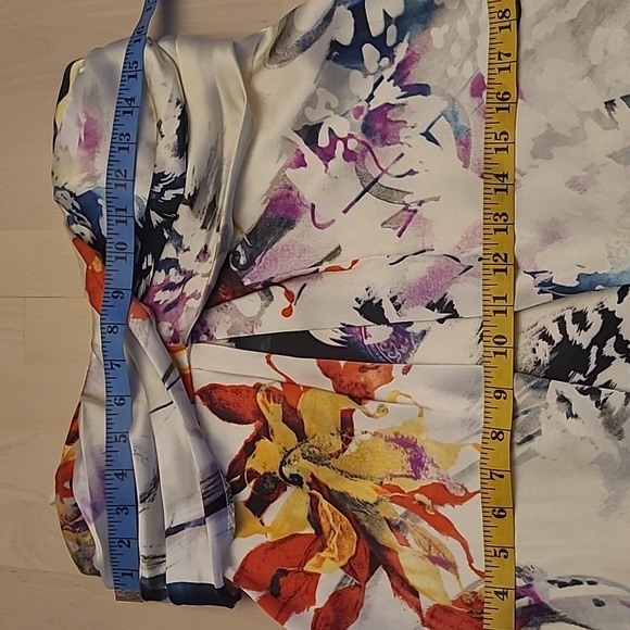 EUC Y2K JUMP by Wendye Chatilin Bubble Hem Abstract Floral Mini Dress - Picture 4 of 14